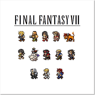 FF VII pixel Posters and Art